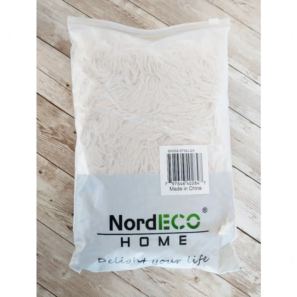 NordECO Home Luxury Throw Pillow Covers 2 Pack18”x18” Beige Faux Fur Fleece